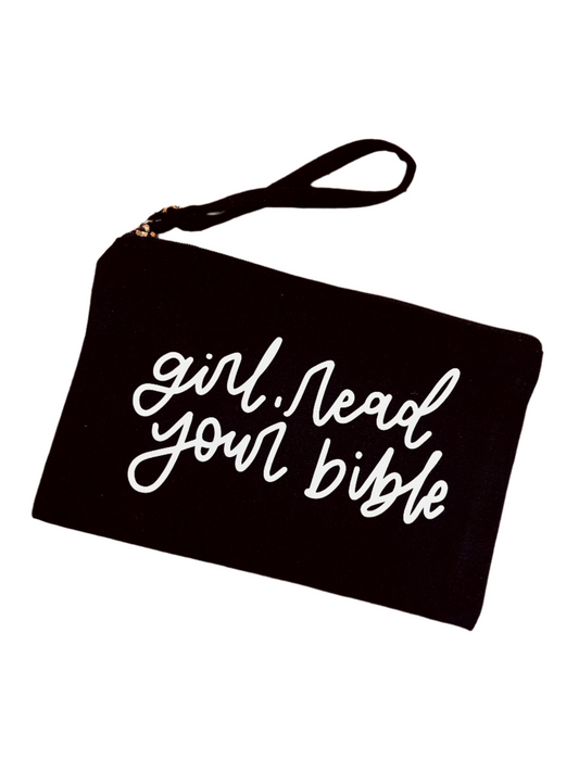 GIRL, READ YOUR BIBLE POUCH