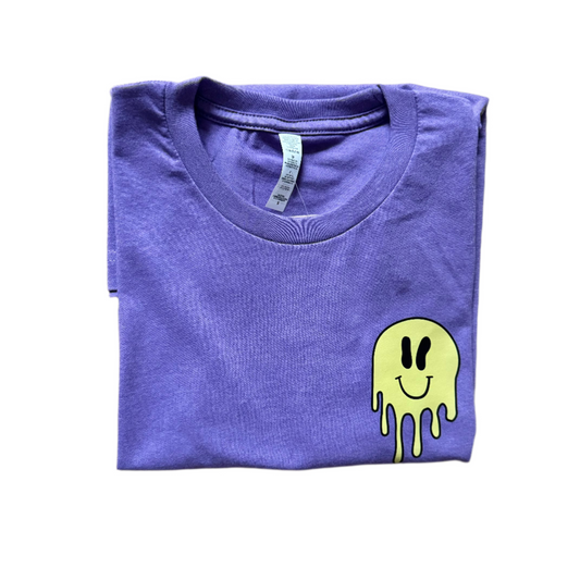 STRESSED BUT BLESSED TEE - PURPLE